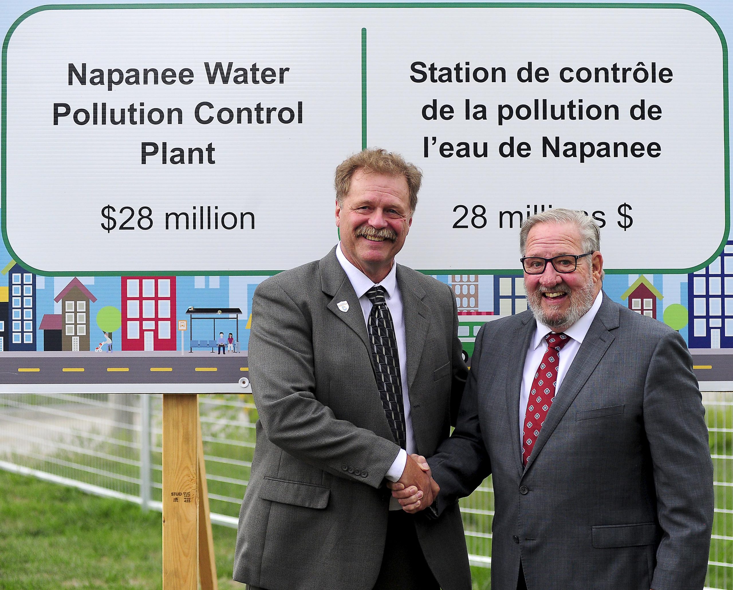 Groundbreaking of Water Pollution Control Plant upgrade project in Napanee